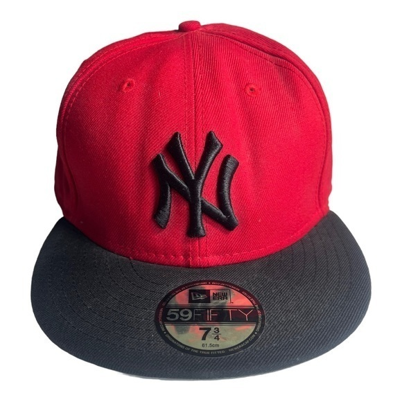 New Era Other - New Era‎ 59/Fifty N.Y Yankees Cap (7-3/4) Red/Black Fitted